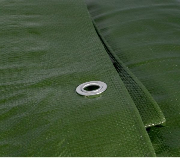 220gsm heavy duty waterproof green and brown tarpaulin - Image 2