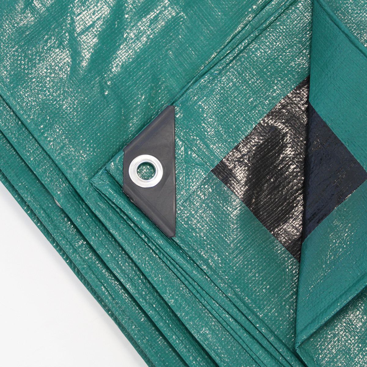 Reversible 200gsm heavy duty green and black tarpaulin - Image 2