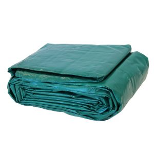 Reversible 200gsm heavy duty green and black tarpaulin